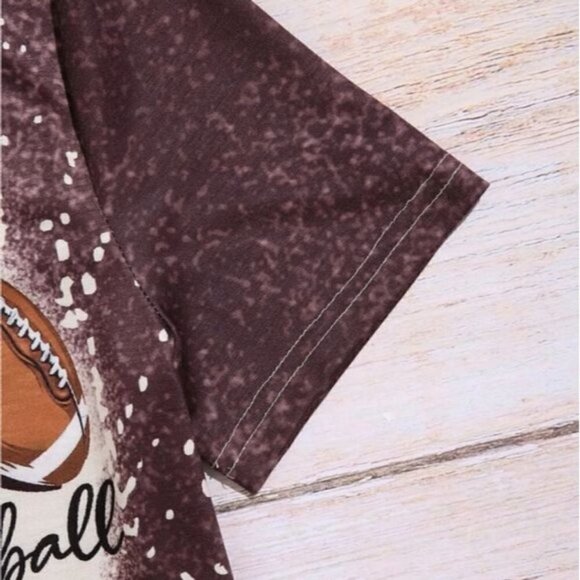 Brown Football Graphic Tee - Picture 3 of 7